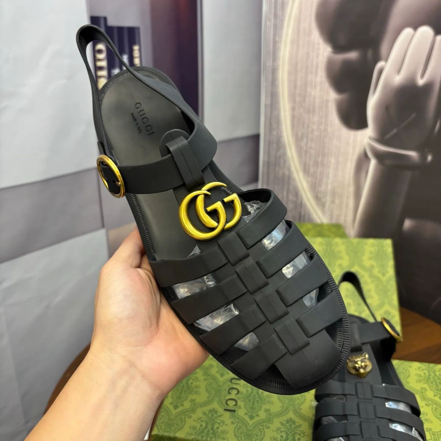 Men's shoes 260💰 [Gucci] Counter quality, top-quality original goods, real photos! Original TPU material, fine workmanship, comfortable; genuine 1:1 replica Size: 36 ~ 46
